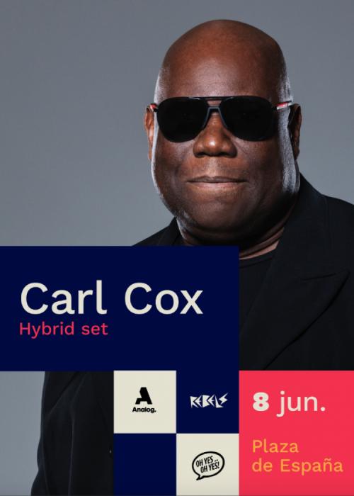 Cartel de Concierto de Carl Cox en Sevilla