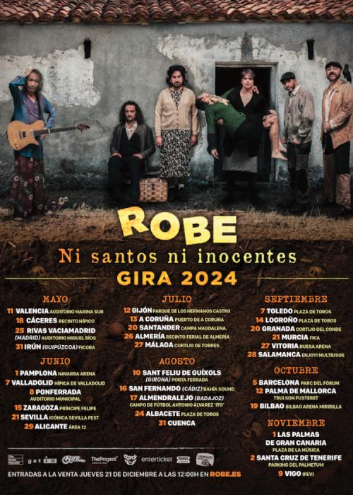 Cartel de Concierto de Robe en Córdoba