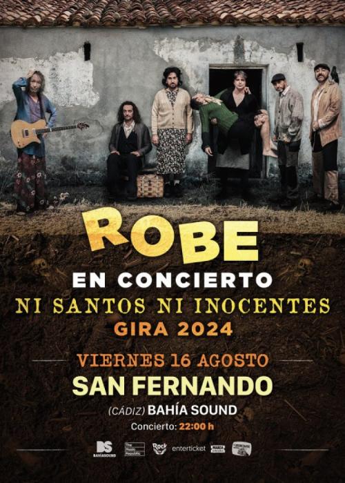 Cartel de Concierto de Robe en San Fernando