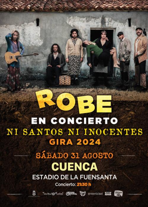 Cartel de Concierto de Robe en Cuenca