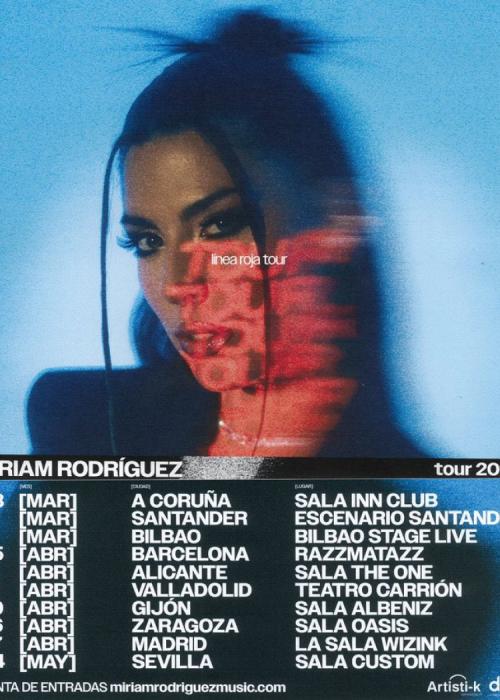 Cartel de Concierto de Miriam Rodríguez en Barcelona