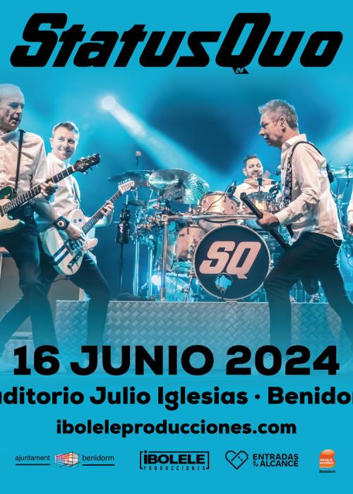Cartel de Concierto de Status Quo en Benidorm