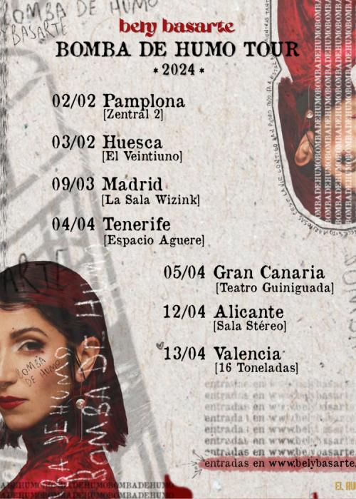 Cartel de Concierto de Bely Basarte en Madrid