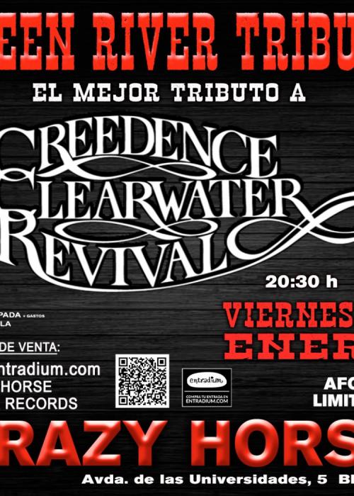 Cartel de Concierto de Green River Tributo Creedence Clearwater Revival en Bilbao