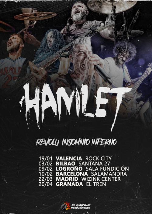 Cartel de Concierto de Hamlet en Logroño
