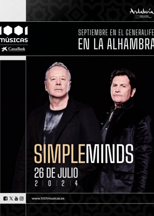 Cartel de Concierto de Simple Minds en Granada