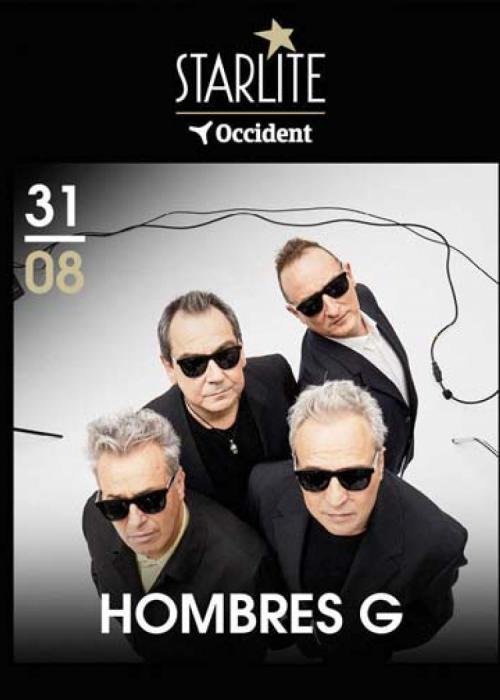 Cartel de Concierto de Hombres G en Málaga