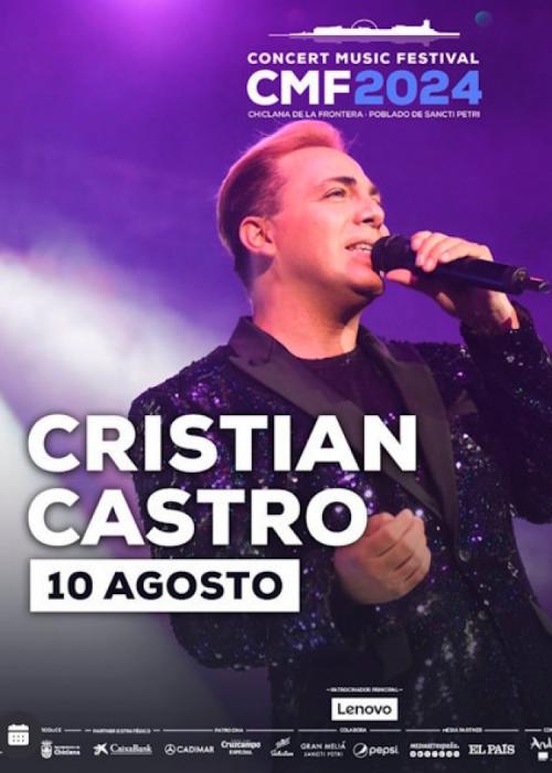 Cartel de Concierto de Cristian Castro en Chiclana de la Frontera