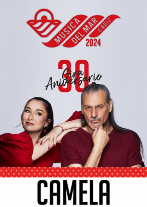Cartel de Concierto de Camela en Cádiz