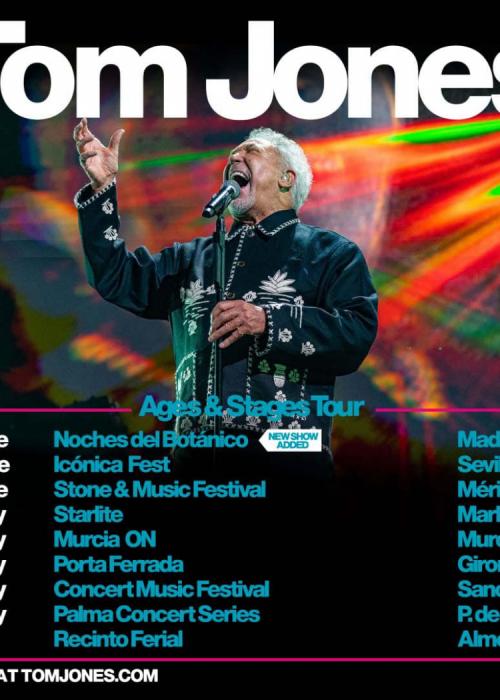 Cartel de Concierto de Tom Jones en Mérida