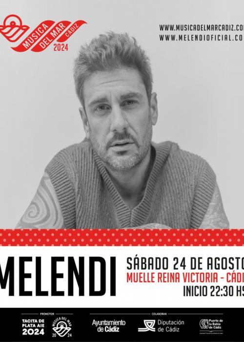 Cartel de Concierto de Melendi en Cádiz