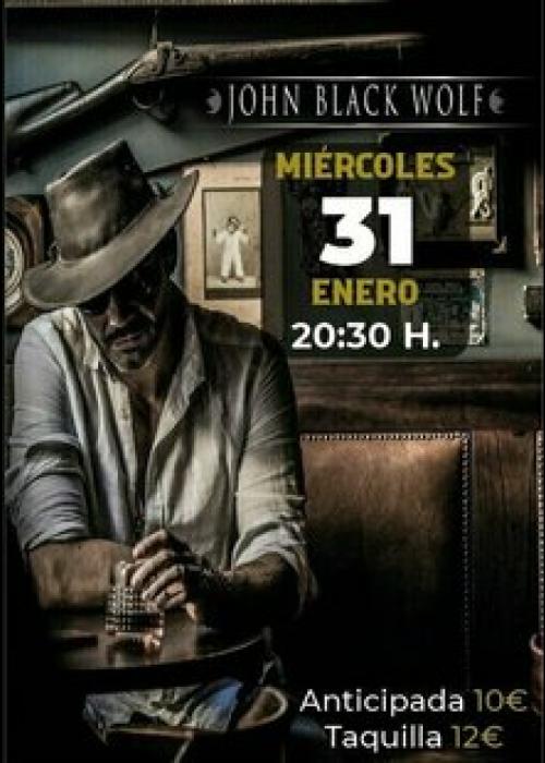 Cartel de Concierto de John Black Wolf en Bilbao