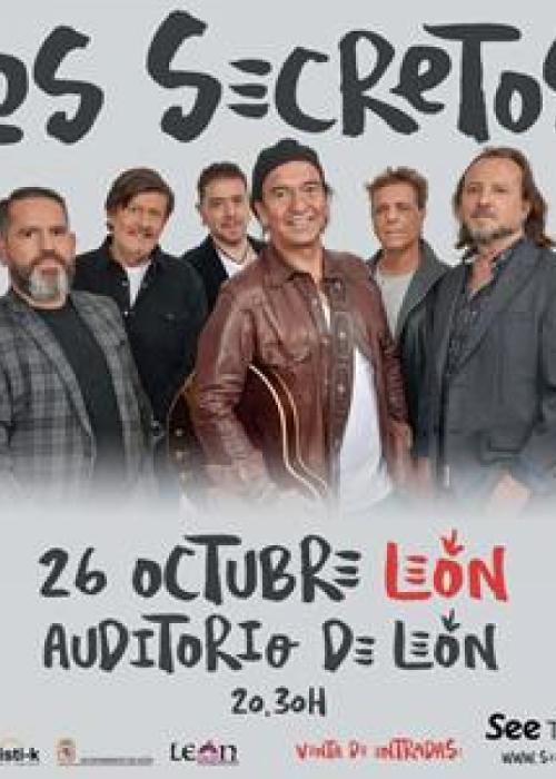 Cartel de Concierto de Los Secretos en León