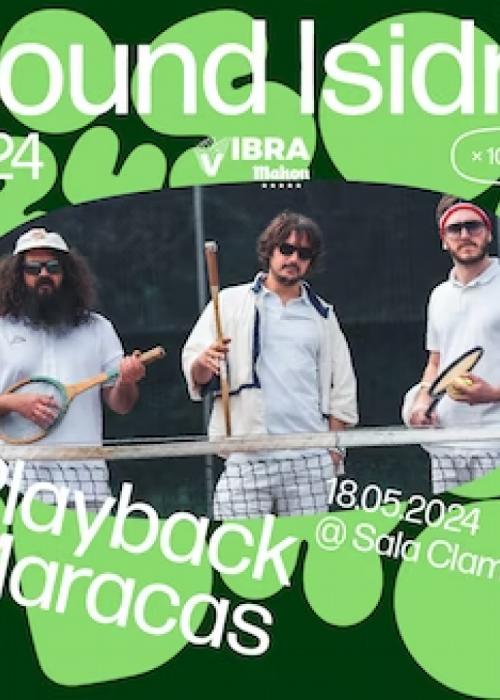 Cartel de Concierto de Playback Maracas en Madrid