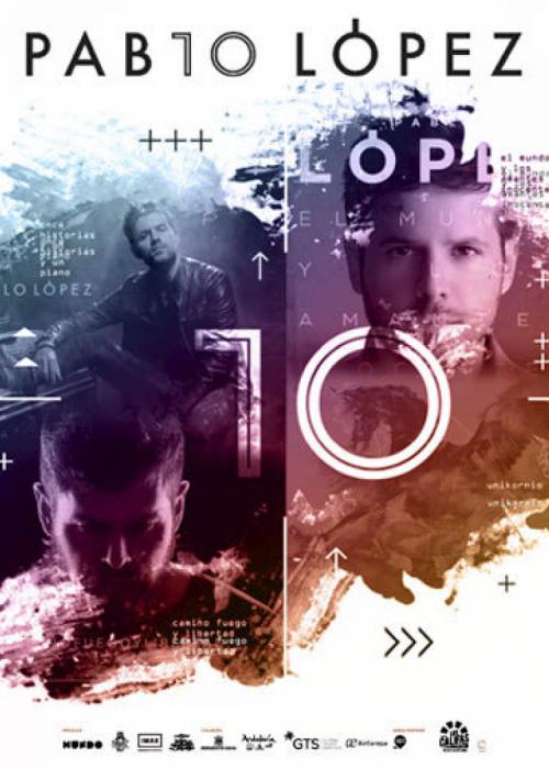 Cartel de Concierto de Pablo López en Benidorm