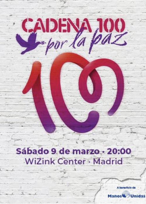 Cartel de Concierto de la Cadena 100 Por la Paz en Madrid