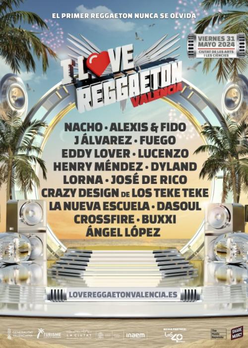 Cartel de I Love Reggaeton Valencia 2024