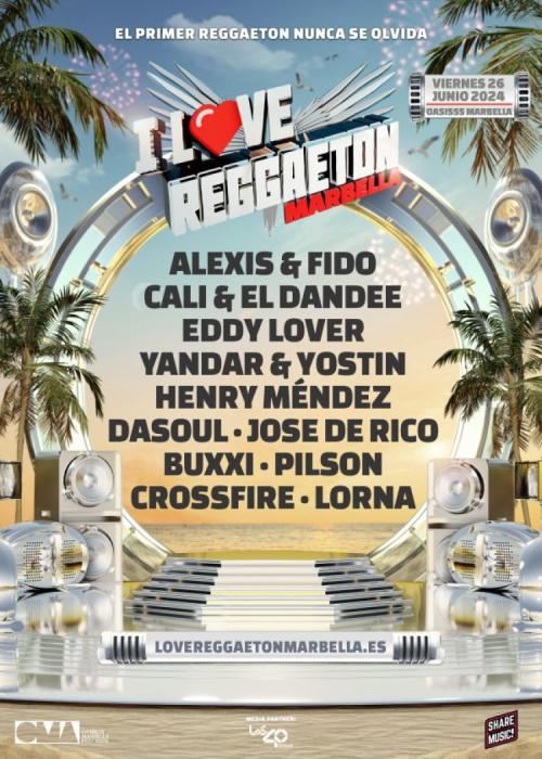 Cartel de I Love Reggaeton Marbella 2024