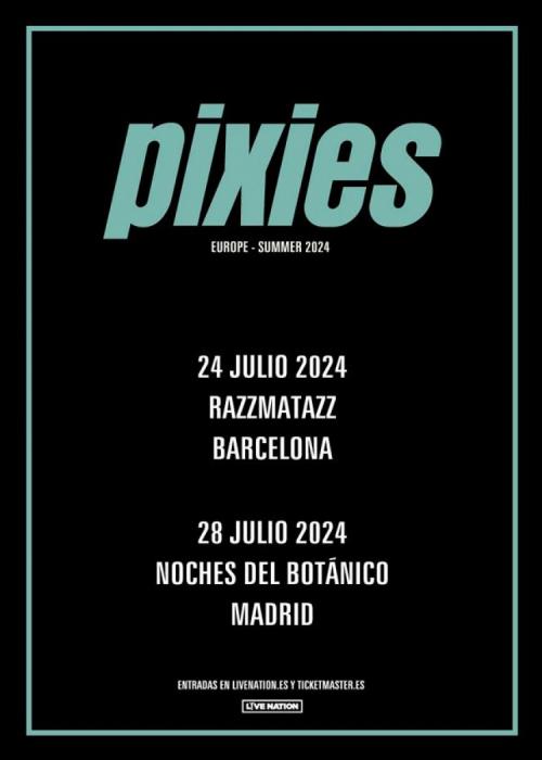 Cartel de Concierto de Pixies en Barcelona