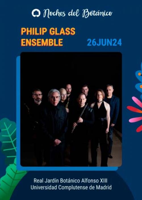 Cartel de Concierto de Philip Glass Ensemble en Madrid