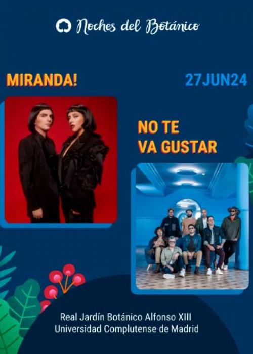 Cartel de Concierto de Miranda! + No Te Va Gustar  en Madrid
