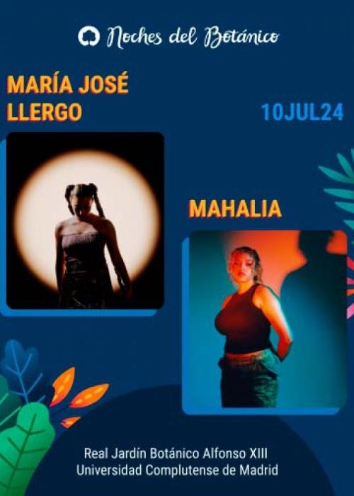 Cartel de Concierto de María José Llergo + Mahalia en Madrid