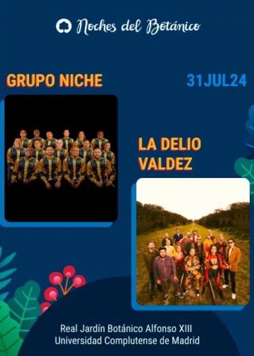 Cartel de Concierto de Grupo Niche + La Delio Valdez en Madrid