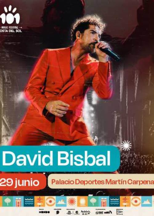 Cartel de Concierto de David Bisbal en Málaga