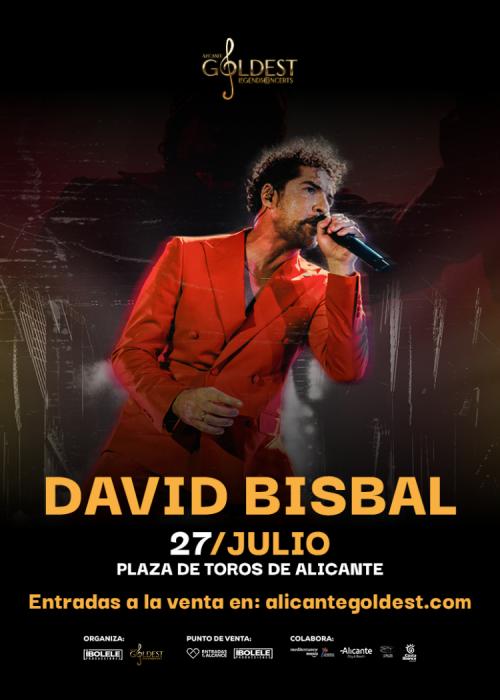 Cartel de Concierto de David Bisbal en Alicante