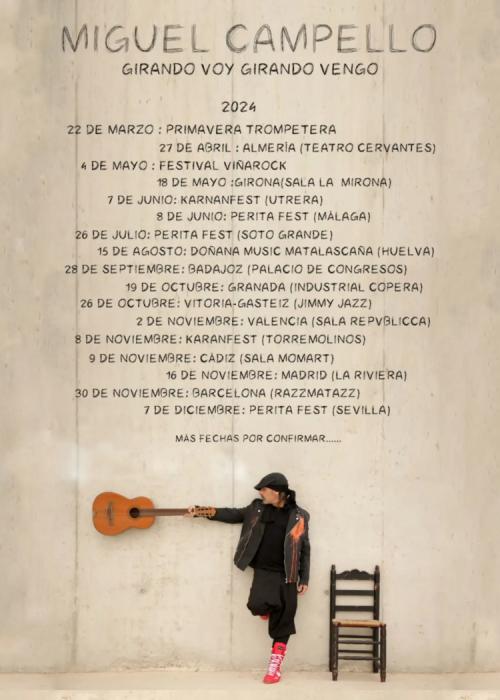 Cartel de Concierto de Miguel Campello en Murcia