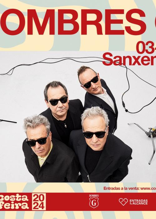 Cartel de Concierto de Hombres G en Sanxenxo