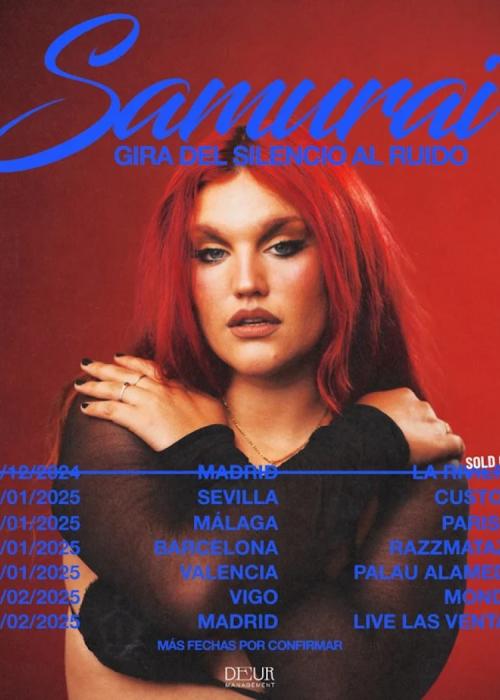 Cartel de Concierto de Samuraï en Sevilla