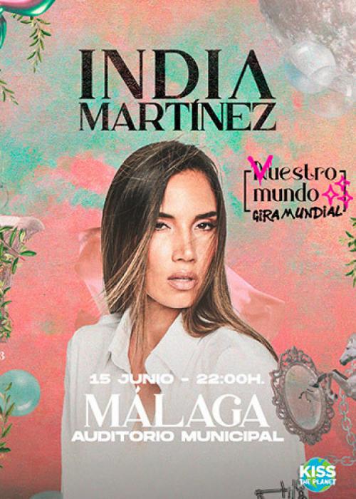 Cartel de Concierto de India Martínez en Málaga