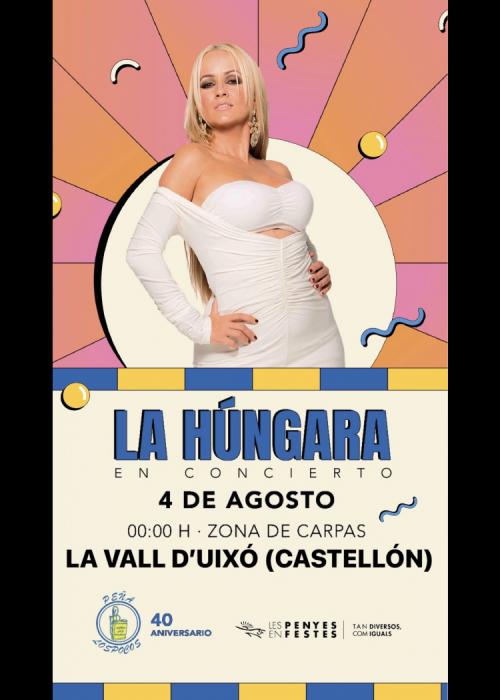 Cartel de Concierto de la Húngara en Vall de Uxó