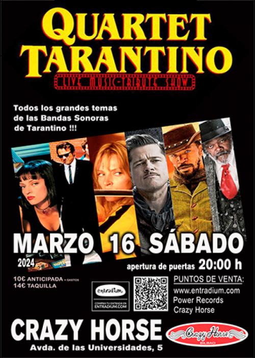 Cartel de Concierto de QUARTET TARANTINO en Bilbao