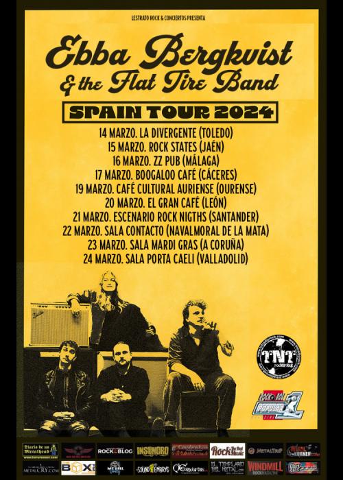 Cartel de Concierto de Ebba Bergkvist & The Flat Tire Band en Santander