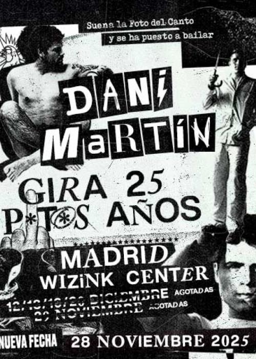 Cartel de Concierto de Dani Martín en Madrid