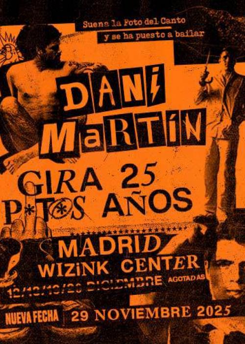 Cartel de Concierto de Dani Martín en Madrid