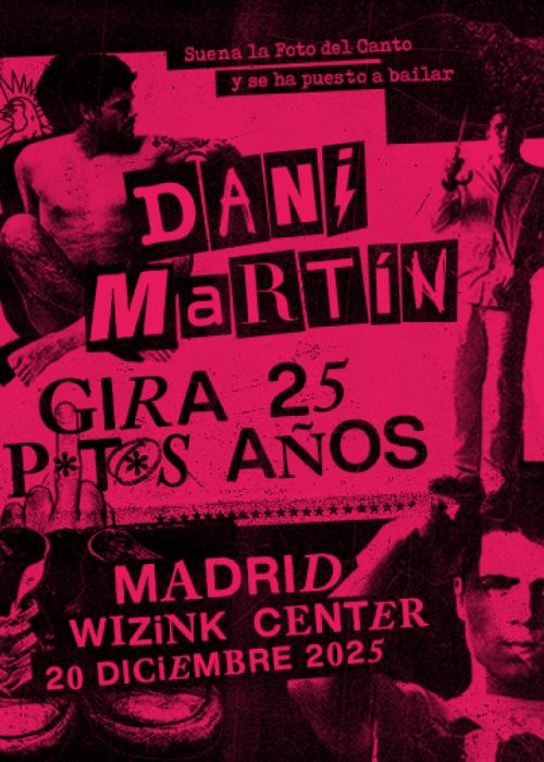 Cartel de Concierto de Dani Martín en Madrid