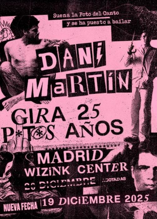 Cartel de Concierto de Dani Martín en Madrid