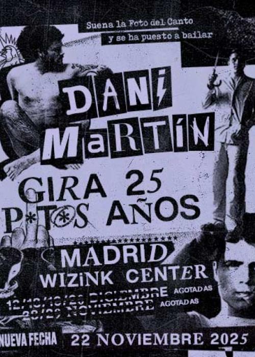 Cartel de Concierto de Dani Martín en Madrid