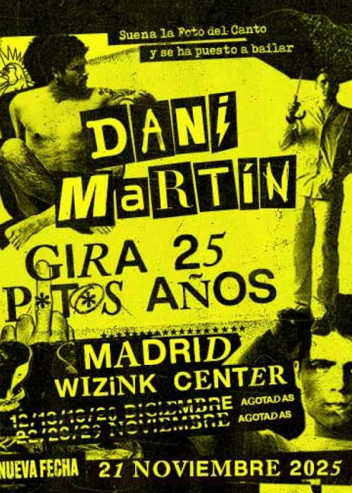Cartel de Concierto de Dani Martín en Madrid