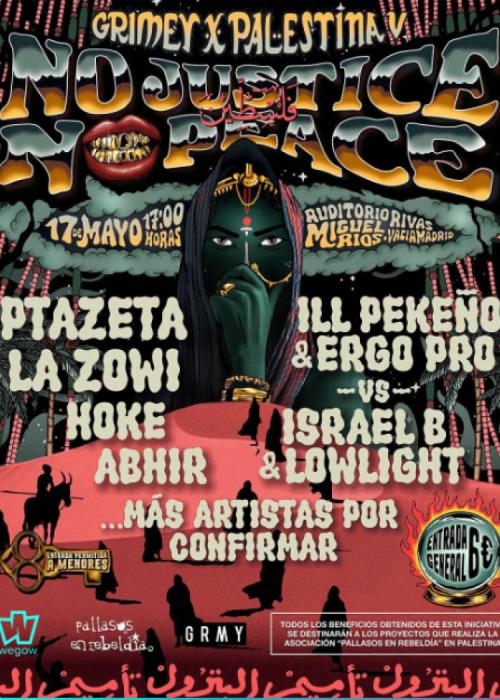 Cartel de Grimey x Palestina 2024