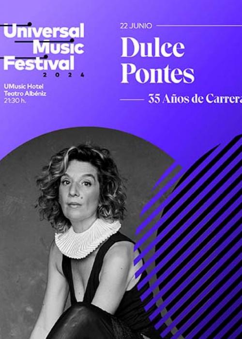 Cartel de Concierto de Dulce Pontes en Madrid