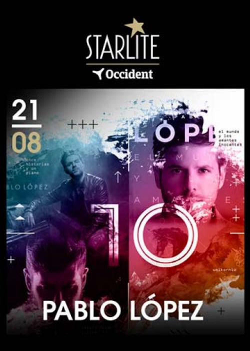 Cartel de Concierto de Pablo López en Málaga