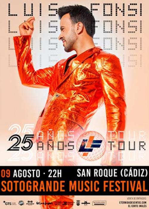 Cartel de Concierto de Luis Fonsi en San Roque