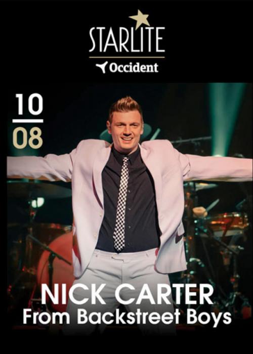 Cartel de Concierto de Nick Carter en Málaga