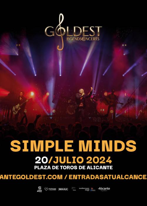 Cartel de Concierto de Simple Minds en Alicante
