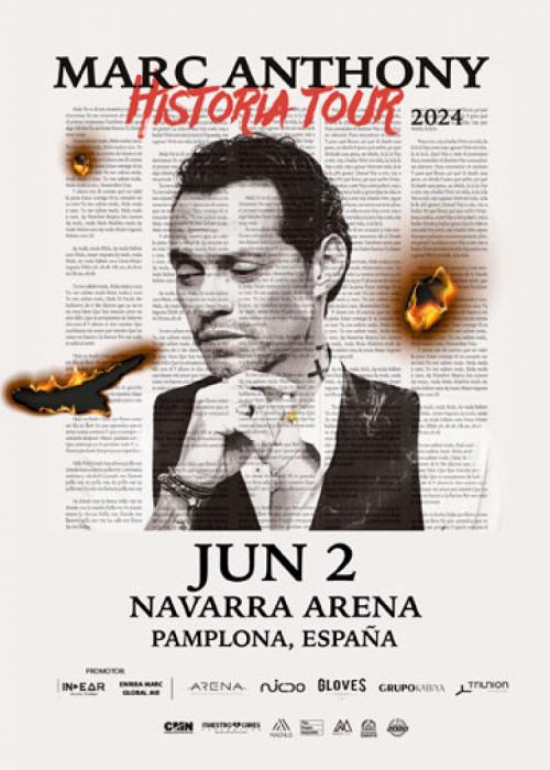 Cartel de Concierto de Marc Anthony en Pamplona