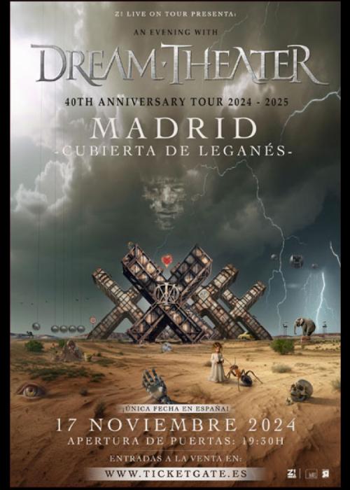 Cartel de Concierto de Dream Theater en Madrid